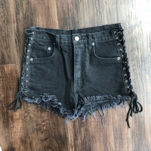 Black Carmar Jean Shorts
